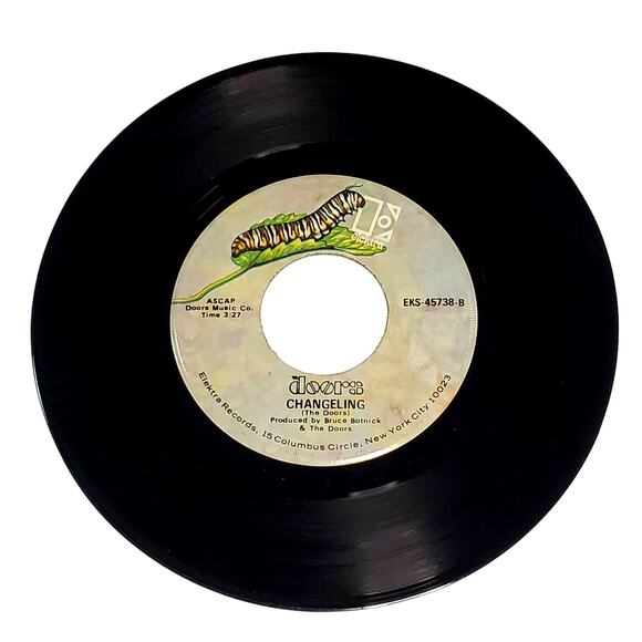 The Doors Caterpillar Label 45 Riders on The Storm 4:35 Changeling 3:27 Elektra - Picture 1 of 7